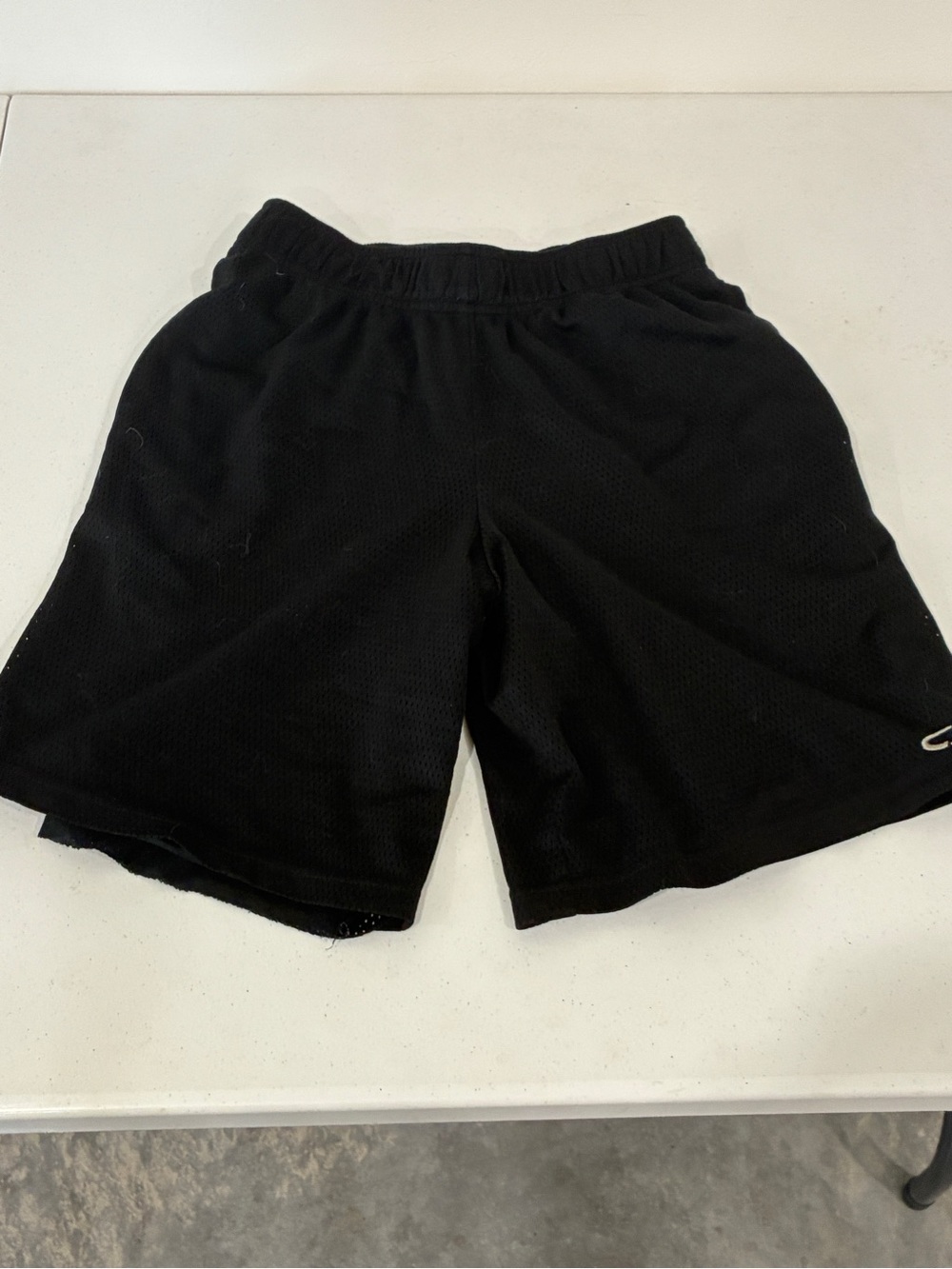 C9 Champion Boys Black Mesh Basketball Shorts Size Large (12-14) Elastic Waist
